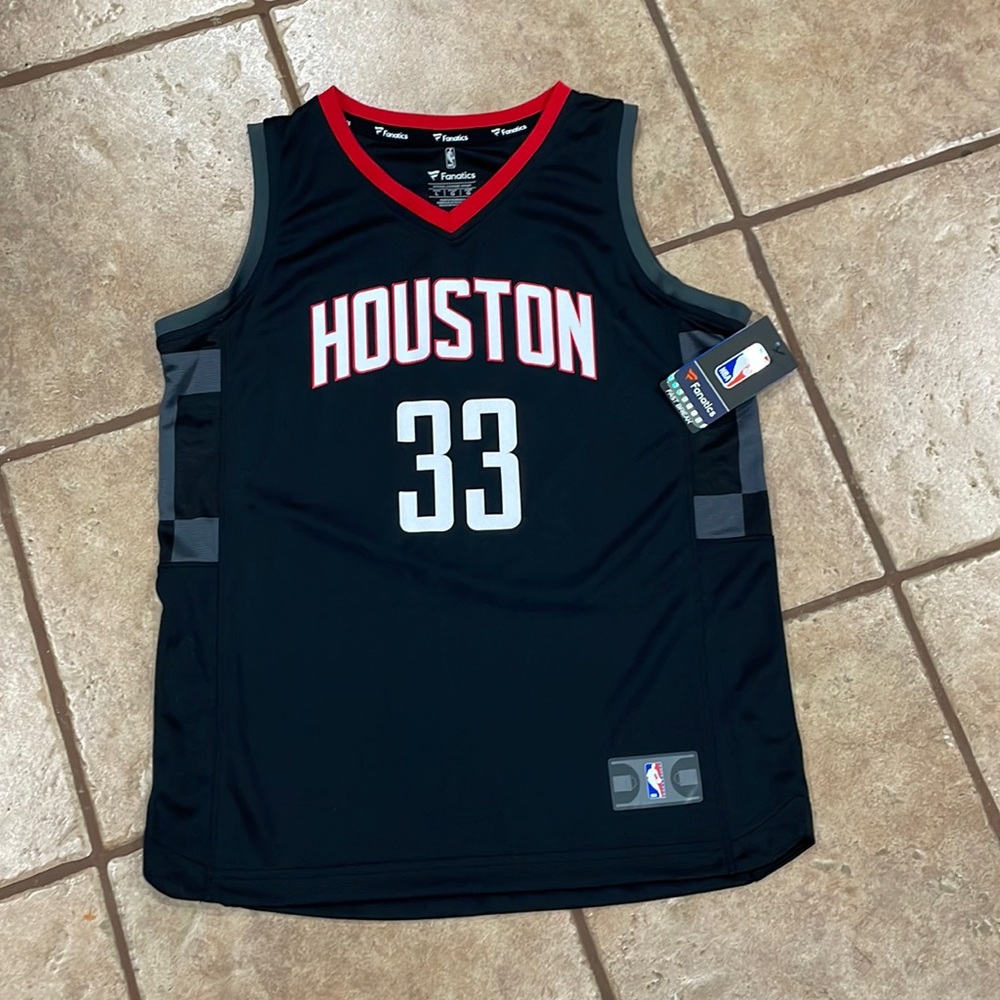 NWT Fanatics NBA Houston Rockets #33 ANDERSON JERSEY Size: Large Youth